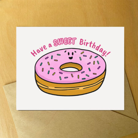 Birthday Card - Donut
