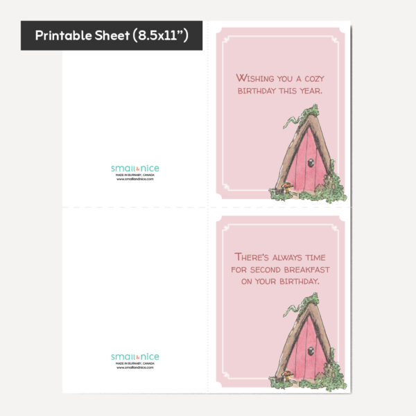 Birthday Card - Fairy Door - Image 3