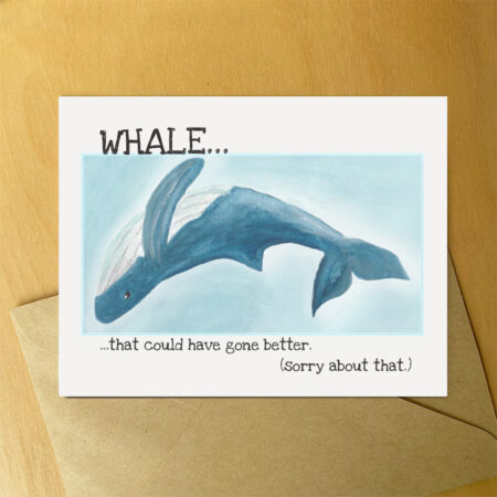 Apology Card - Whale