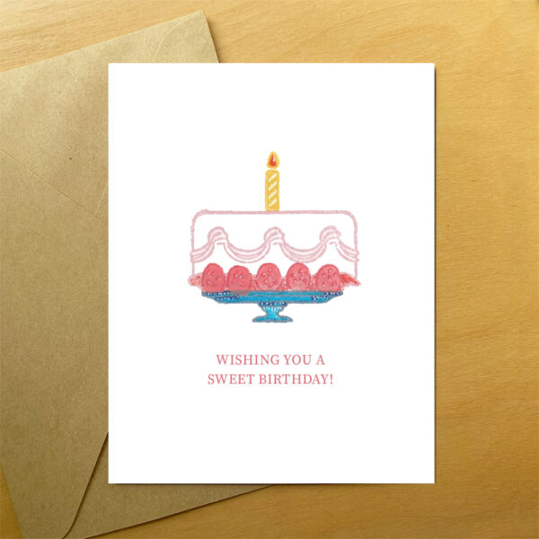 Birthday Card - Sweet Cake